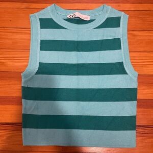 zara striped tank